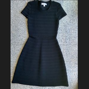 Michael Kors black ribbed dress